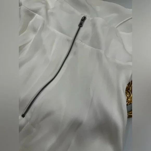 🆕 ALICE + OLIVIA 🧿 NWT Alita Spaghetti Strap Drape Asymmetrical Dress, Sz6 - Picture 12 of 16